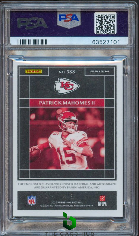 2020 Panini One #388 Patrick Mahomes II PSA 10 #/8