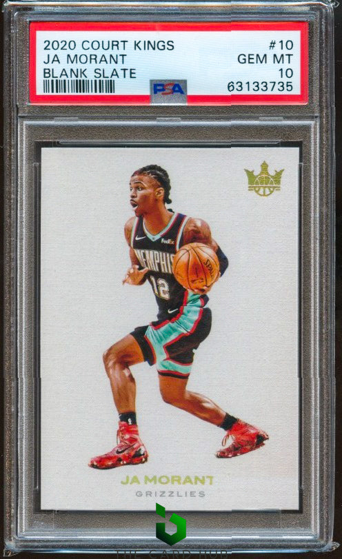 2020-21 Panini Court Kings #10 Ja Morant Blank Slate PSA 10