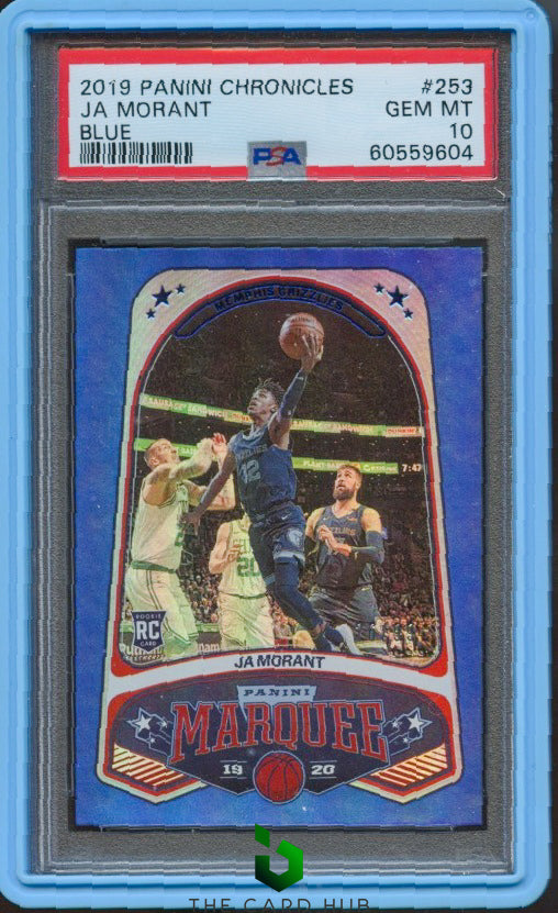 2019-20 Panini Chronicles #253 Ja Morant Blue PSA 10 #/99 RC