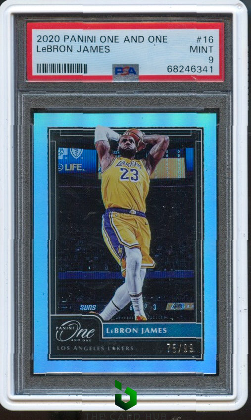 2020-21 Panini One and One #16 LeBron James PSA 9 #/99