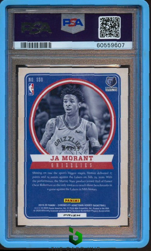 2019-20 Panini Chronicles #550 Ja Morant Blue PSA 10 #/99 RC