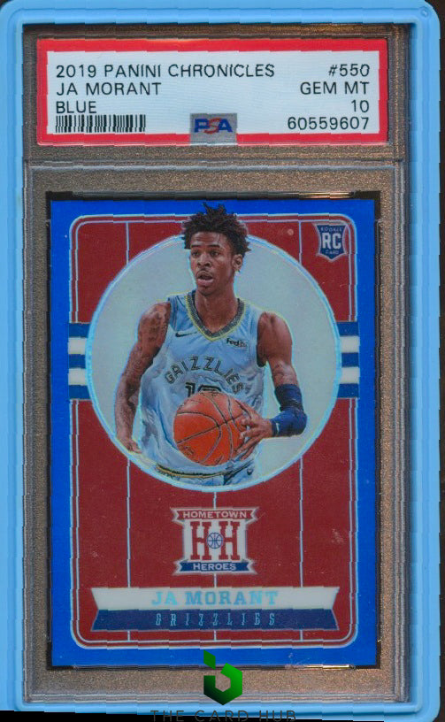 2019-20 Panini Chronicles #550 Ja Morant Blue PSA 10 #/99 RC