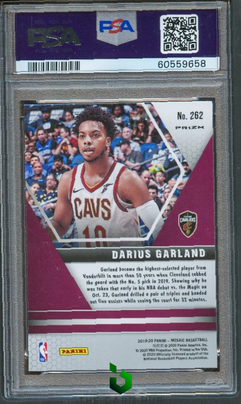 2019-20 Panini Mosaic #262 Darius Garland Genesis PSA 10 RC