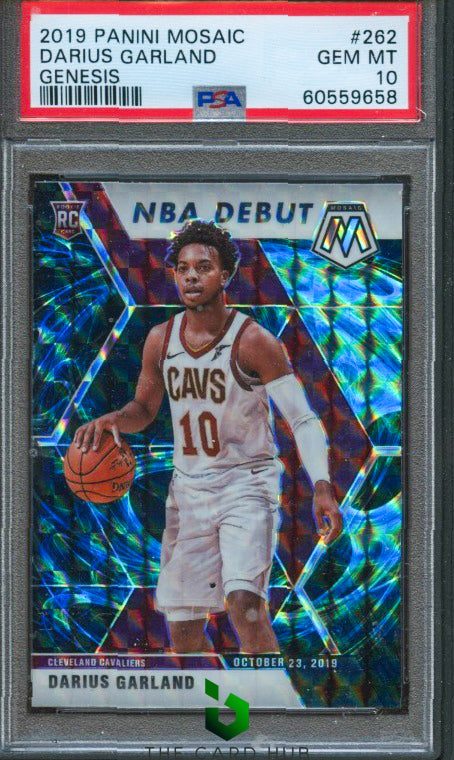 2019-20 Panini Mosaic #262 Darius Garland Genesis PSA 10 RC