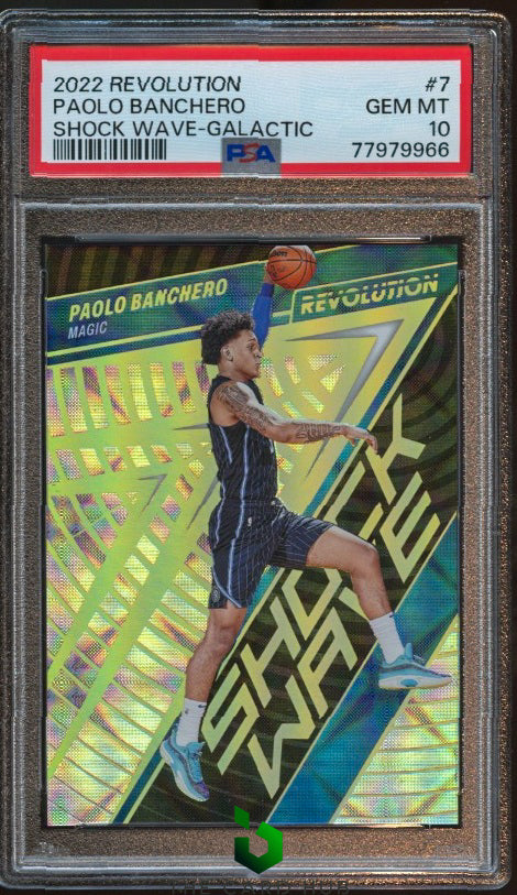 2022-23 Panini Revolution #7 Paolo Banchero Shock Wave Galactic PSA 10 RC