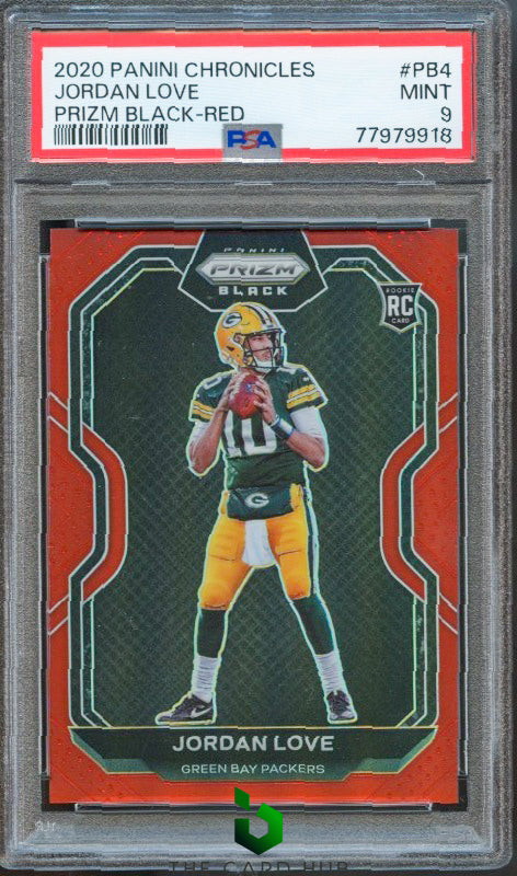 2020 Panini Chronicles #PB-4 Jordan Love Prizm Black Red #/99 RC