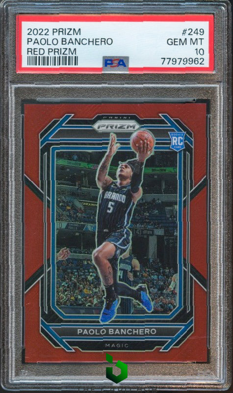 2022-23 Panini Prizm #249 Paolo Banchero Prizms Red PSA 10 RC