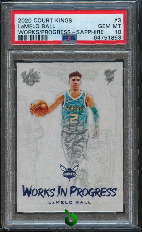 2020-21 Panini Court Kings #3 LaMelo Ball Works in Progress PSA 10 #/25 RC