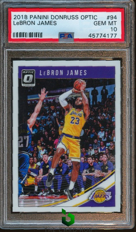 2018-19 Donruss Optic #94 LeBron James PSA 10