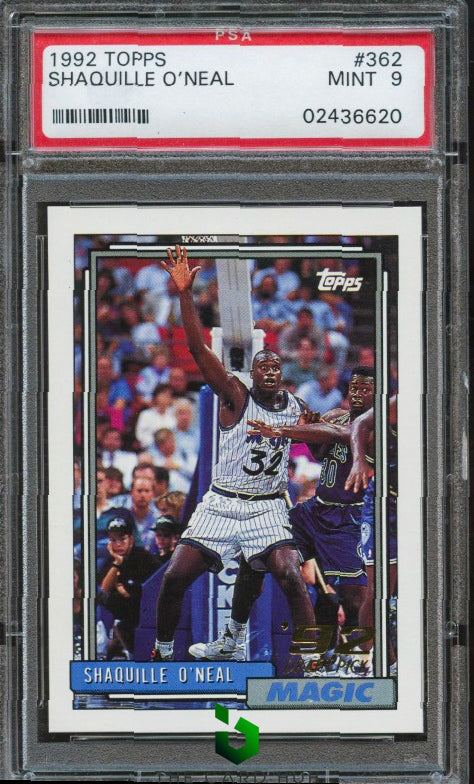 1992-93 Topps #362 Shaquille O'Neal PSA 9 RC