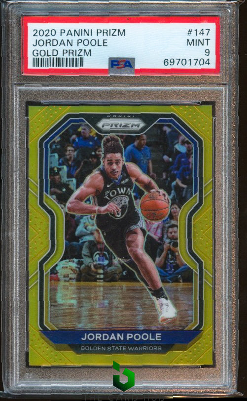 2020-21 Panini Prizm #147 Jordan Poole Gold Prizms #/10