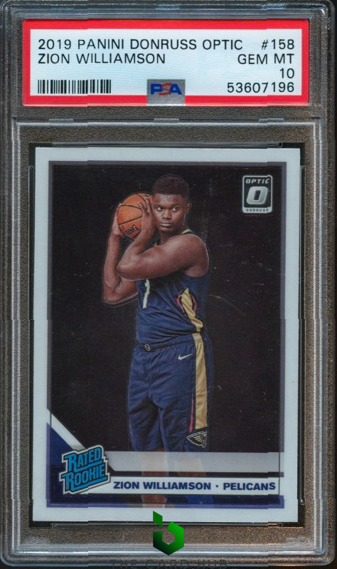 2019-20 Donruss Optic #158 Zion Williamson PSA 10 RC