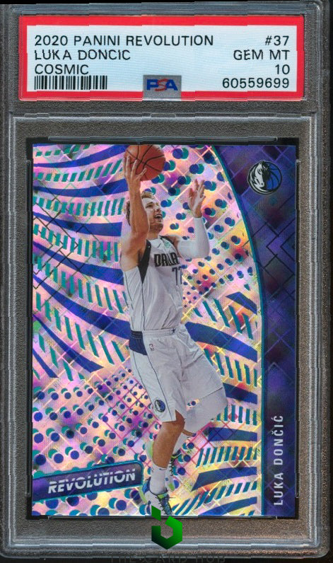 2020-21 Panini Revolution #37 Luka Doncic Cosmic PSA 10 #/100