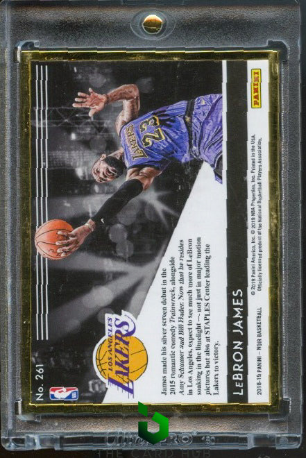 2018-19 Panini Noir #261 LeBron James FOTL Gold Frame