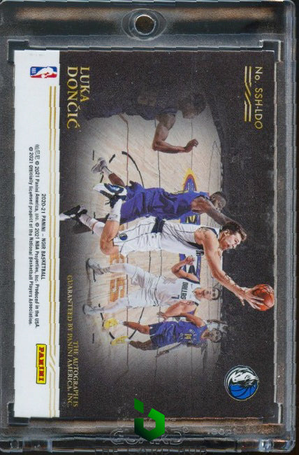 2020-21 Panini Noir #SSH-LDO Luka Doncic Spotlight Signatures Horizontal #/49