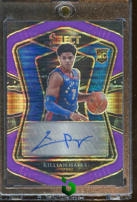 2020-21 Panini Select #RS-HAY Killian Hayes Rookie Sig Pulsar FOTL RC #/15