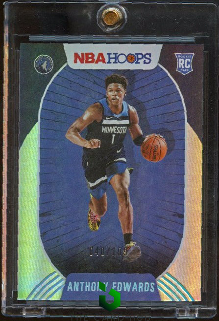 2020-21 Panini Hoops #216 Anthony Edwards Silver #/199 RC