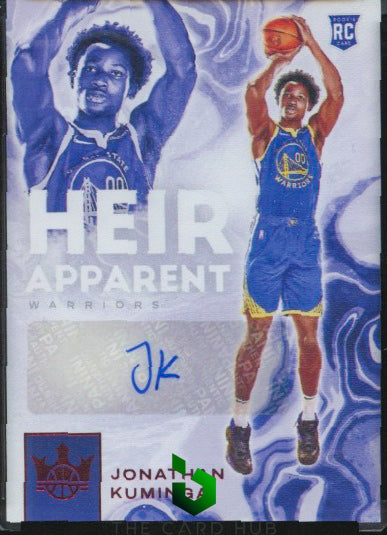 2021-22 Panini Court Kings #HA-JKM Jonathan Kuminga Heir Apparent Ruby #/99 RC