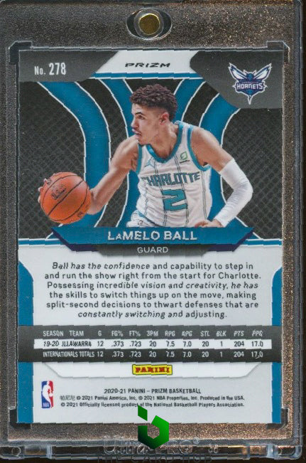 2020-21 Panini Prizm #278 LaMelo Ball Silver Prizms RC