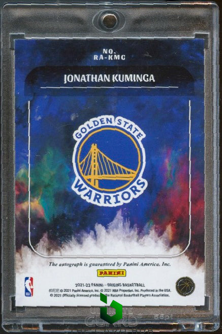 2021-22 Panini Origins #RA-KMG Jonathan Kuminga Rookie Autographs RC