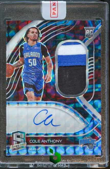 2020-21 Panini Spectra #190 Cole Anthony Interstellar RPA #/49 RC