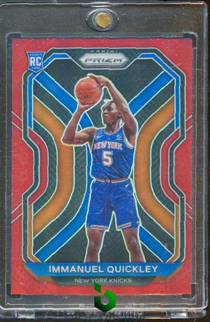 2020-21 Panini Prizm #296 Immanuel Quickley Red Prizms #/299 RC