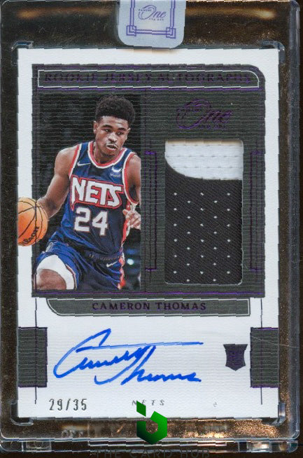 2021-22 Panini One and One #RJ-CMT Cameron Thomas RJA Purple #/35 RC