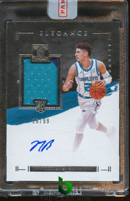 2020-21 Panini Impeccable #138 LaMelo Ball Elegance RPA #/99 RC