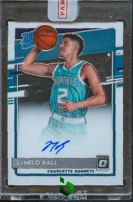 2020-21 Donruss Optic #153 LaMelo Ball Rated Rookies Signatures RC