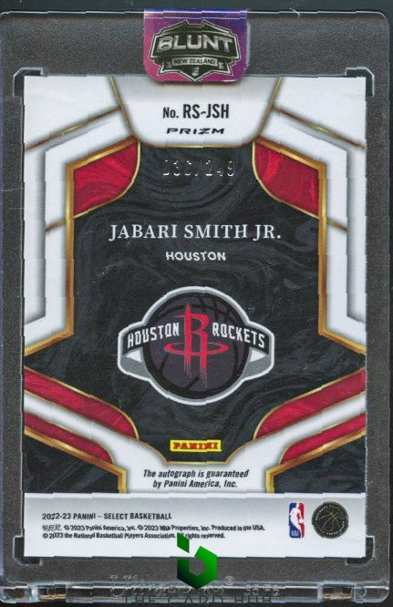 2022-23 Panini Select #RS-JSH Jabari Smith Jr. Rookie Signatures #/249 RC