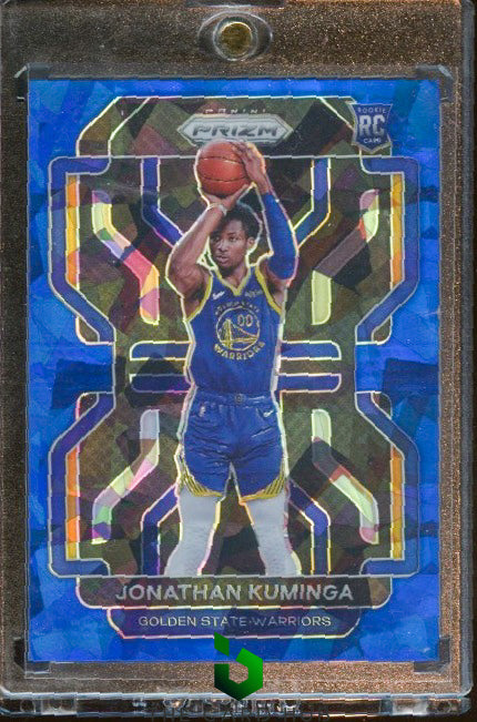 2021-22 Panini Prizm #307 Jonathan Kuminga Blue Ice #/125 RC