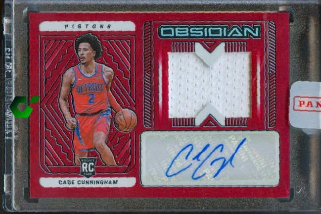 2021-22 Panini Obsidian #207 Cade Cunningham Electric Etch Red Flood RC