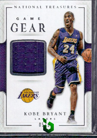 2016-17 Panini National Treasures #8 Kobe Bryant Game Gear #/99