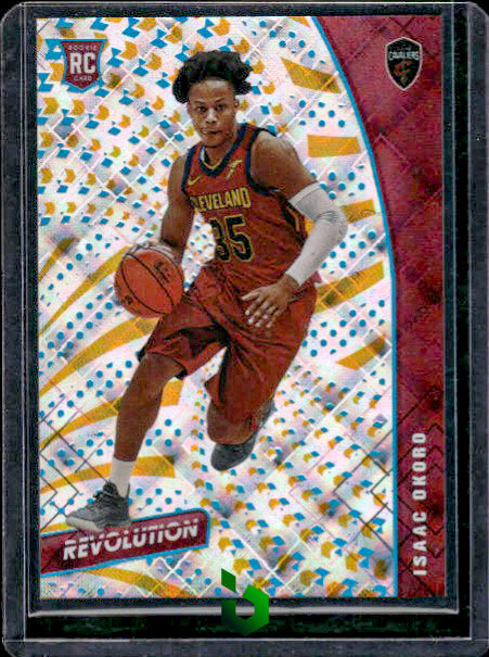 2020-21 Panini Revolution #142 Isaac Okoro Cosmic #/100 RC