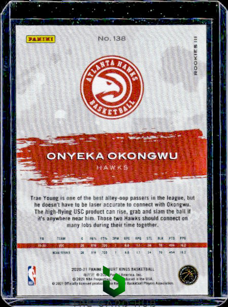 2020-21 Panini Court Kings #138 Onyeka Okongwu Level 3 RC