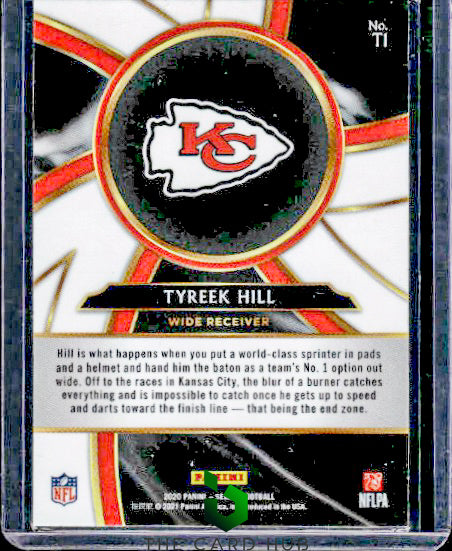 2020 Panini Select #T1 Tyreek Hill Turbocharged