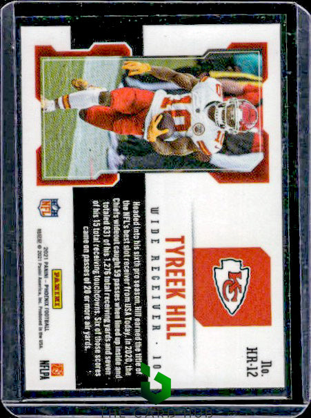 2021 Panini Phoenix #HR-12 Tyreek Hill Hot Routes