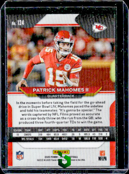 2020 Panini Prizm #124 Patrick Mahomes II