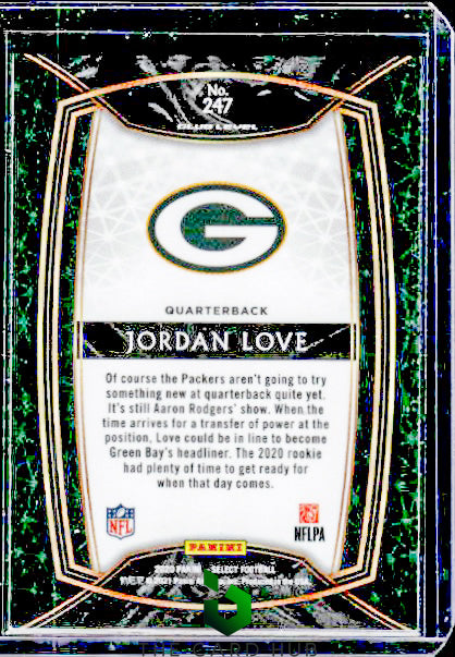 2020 Panini Select #247 Jordan Love RC