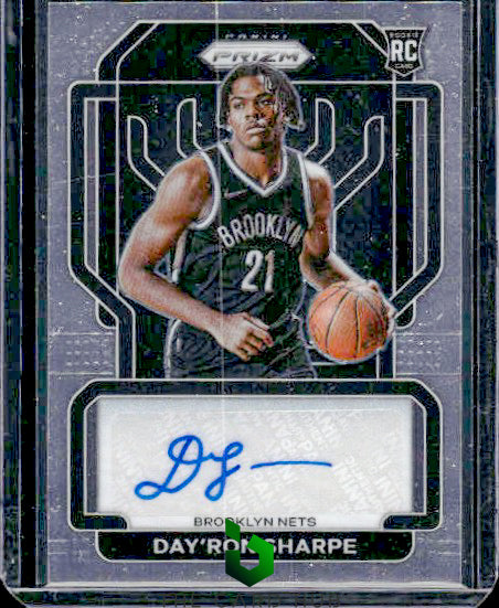 2021-22 Panini Prizm #RS-DAY Day'Ron Sharpe Rookie Signatures RC