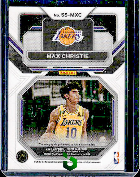 2022-23 Panini Prizm #SS-MXC Max Christie Sensational Signatures RC