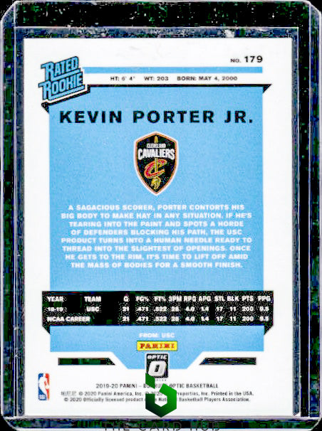 2019-20 Donruss Optic #179 Kevin Porter Jr. RC