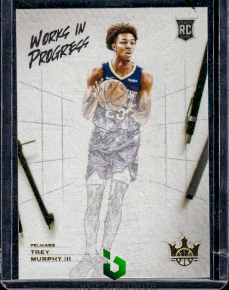 2021-22 Panini Court Kings #16 Trey Murphy III Works in Progress RC