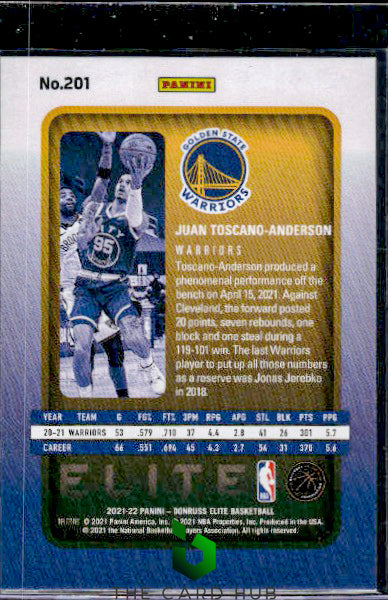 2021-22 Donruss Elite #201 Juan Toscano-Anderson RC