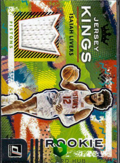 2021-22 Donruss #RJ-ILV Isaiah Livers Rookie Jersey Kings RC