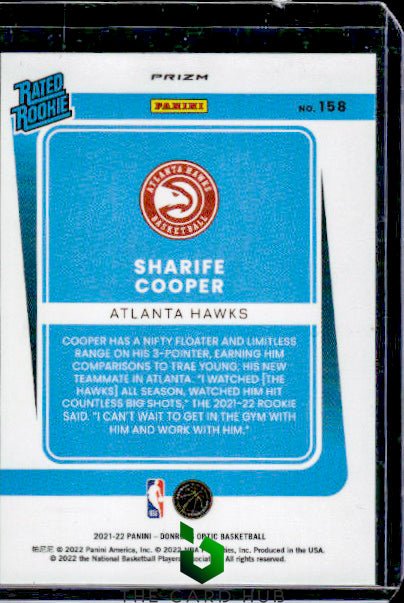 2021-22 Donruss Optic #158 Sharife Cooper Holo RC