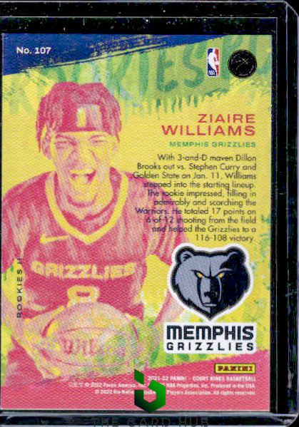 2021-22 Panini Court Kings #107 Ziaire Williams Level 2 RC