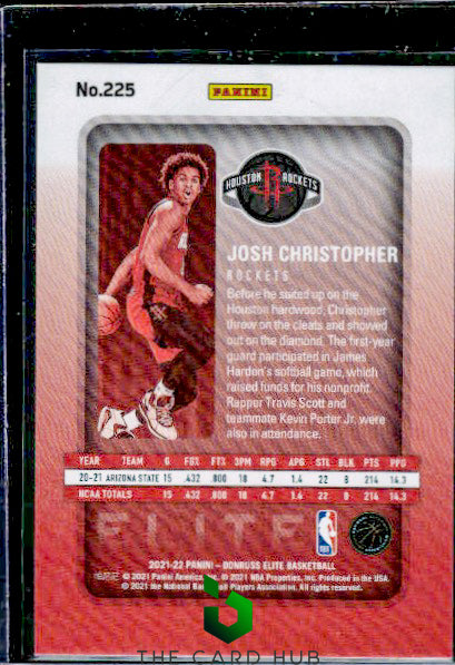 2021-22 Donruss Elite #225 Josh Christopher #/999 RC