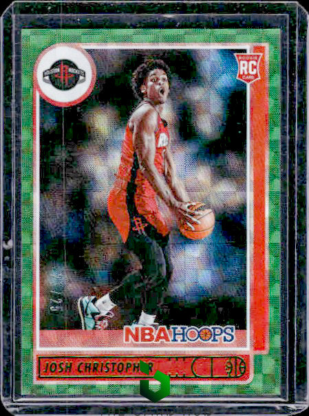 2021-22 Hoops #214 Josh Christopher Hyper Green #/25 RC