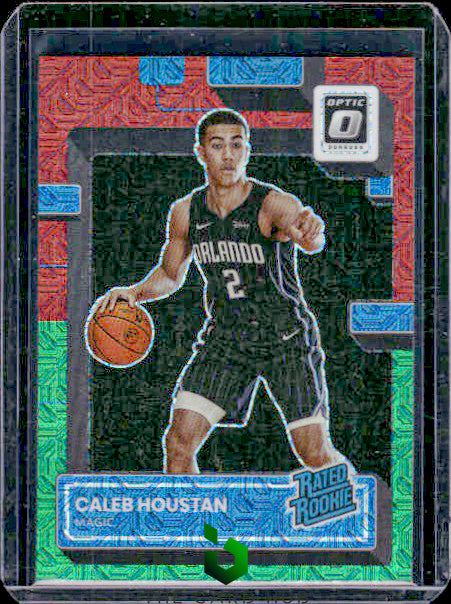 2022-23 Donruss Optic #229 Caleb Houstan Choice Red & Green RC